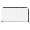 fodbold-rebounder 366x90x183 cm HDPE sort