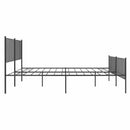 sengeramme uden madras med fodgærde 180x200 cm sort