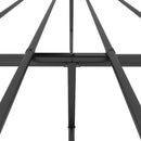 sengeramme uden madras med fodgærde 180x200 cm sort