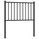 udskiftningsgavl 75 cm metal sort