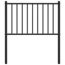 udskiftningsgavl 75 cm metal sort