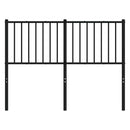 udskiftningsgavl 120 cm metal sort