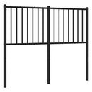 udskiftningsgavl 120 cm metal sort