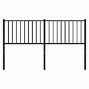 udskiftningsgavl 160 cm metal sort