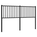 udskiftningsgavl 160 cm metal sort