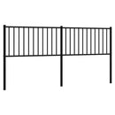 udskiftningsgavl 180 cm metal sort