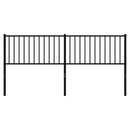 udskiftningsgavl 180 cm metal sort