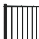 udskiftningsgavl 180 cm metal sort
