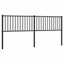udskiftningsgavl 193 cm metal sort
