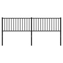 udskiftningsgavl 193 cm metal sort