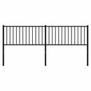 udskiftningsgavl 200 cm metal sort