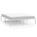 sengeramme 140x190 cm metal hvid