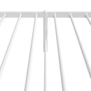 sengeramme med sengegavl 90x200 cm metal hvid