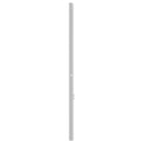 udskiftningsgavl 80 cm metal hvid
