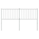 udskiftningsgavl 160 cm metal hvid