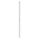 udskiftningsgavl 160 cm metal hvid