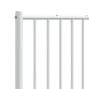 udskiftningsgavl 160 cm metal hvid