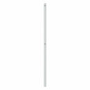 udskiftningsgavl 180 cm metal hvid