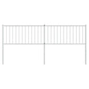 udskiftningsgavl 193 cm metal hvid