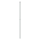 udskiftningsgavl 193 cm metal hvid