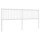 udskiftningsgavl 193 cm metal hvid