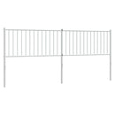 udskiftningsgavl 200 cm metal hvid