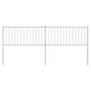 udskiftningsgavl 200 cm metal hvid