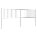 udskiftningsgavl 200 cm metal hvid
