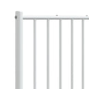 udskiftningsgavl 200 cm metal hvid