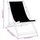 foldbare strandstole 2 stk. aluminium og textilene brun