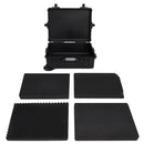 flightcase med hjul 63x50x23 cm PP sort