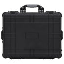flightcase med hjul 63x50x23 cm PP sort