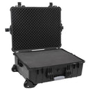 flightcase med hjul 63x50x23 cm PP sort