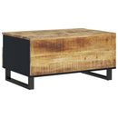 sofabord 80x54x40 cm massivt mangotræ og konstrueret træ