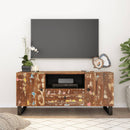 tv-bord 105x33,5x46 cm massivt genbrugstræ og konstrueret træ