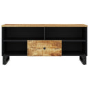 tv-bord 100x33x46 cm massivt mangotræ og konstrueret træ