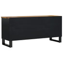tv-bord 100x33x46 cm massivt mangotræ og konstrueret træ