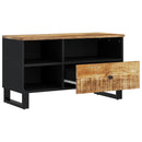 tv-bord 80x33x46 cm massivt mangotræ og konstrueret træ
