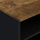 tv-bord 80x33x46 cm massivt mangotræ og konstrueret træ