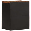 væghængt badeværelsesskab 38x33x48 cm massivt genbrugstræ