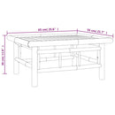 havebord 65x55x30 cm bambus