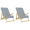 strandhåndklæder 2 stk. 60x135 cm 400 GSM stof grå