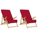 strandhåndklæder 2 stk. 60x135 cm 400 GSM stof bourgogne