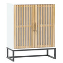 skænk 60x30x75 cm konstrueret træ hvid