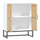 skænk 60x30x75 cm konstrueret træ hvid