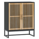 skænk 60x30x75 cm konstrueret træ sort