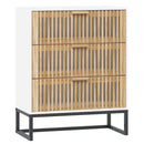 skænk 60x30x75 cm konstrueret træ hvid