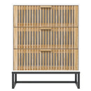 skænk 60x30x75 cm konstrueret træ hvid