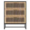 skænk 60x30x75 cm konstrueret træ sort