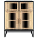 skænk 60x30x75 cm konstrueret træ sort